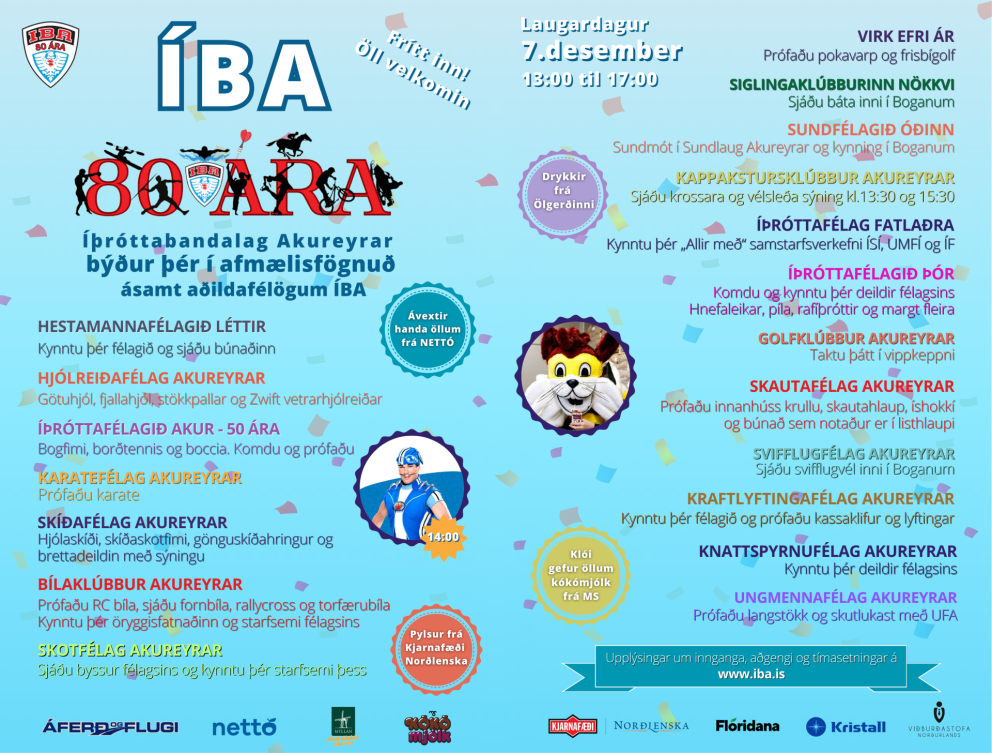 Fjölbreytt dagskrá í boði á laugardaginn (ýta á mynd til að stækka)