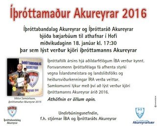 Íþróttamaður Akureyrar 2016