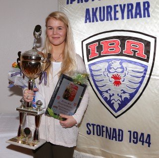 Arna Sif Ásgrímsdóttir  er Íþróttamaður Akureyrar 2012