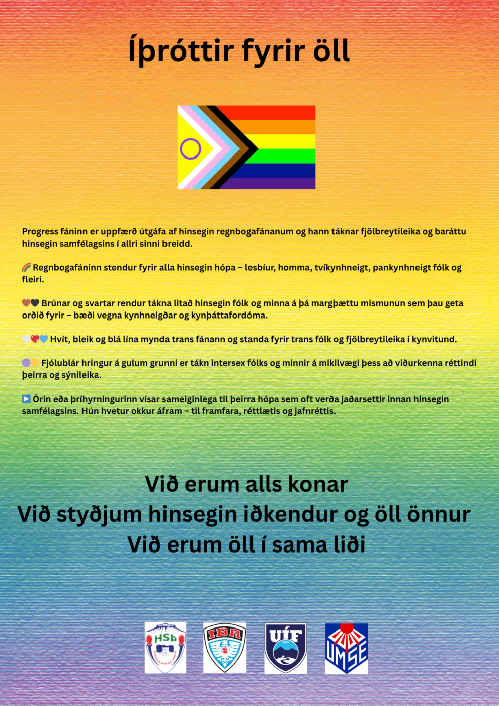 Íþróttir fyrir öll - Hinsegin dagar á Norðurlandi Eystra 18. - 22. júní 2025