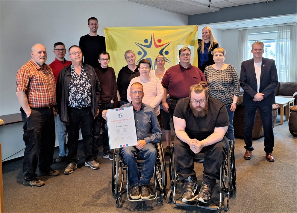 Á myndinni eru frá vinstri: Jósep Sigurjónsson, Elvar Thorarensen, Jón Heiðar Daðason, Ellert Örn Er…