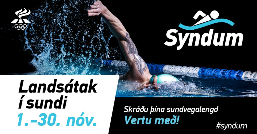Syndum - Landsátak í sundi 1.-30. nóvember 2023
