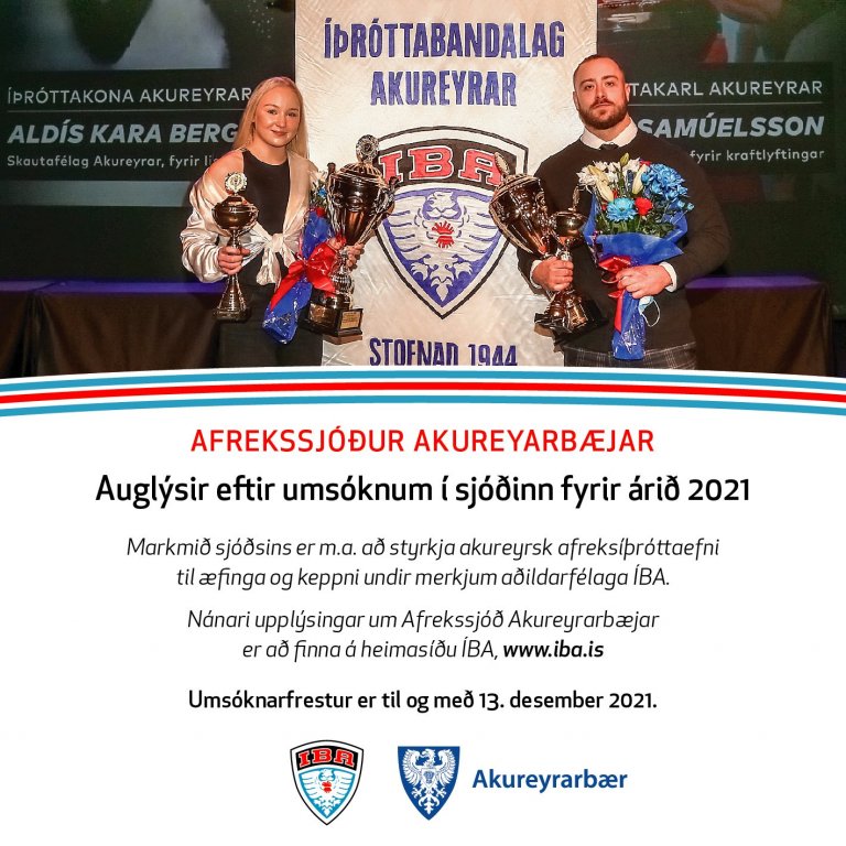 Afrekssjóður Akureyrarbæjar 2021