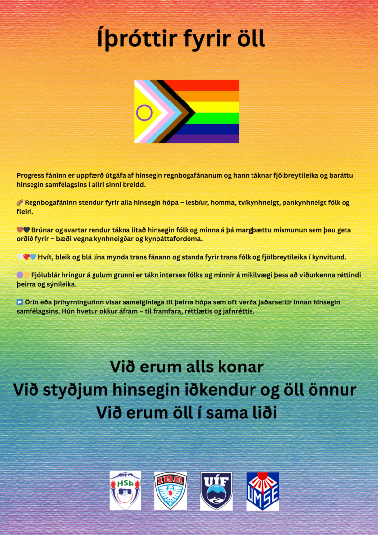 Íþróttir fyrir öll - Hinsegin dagar á Norðurlandi Eystra 18. - 22. júní 2025