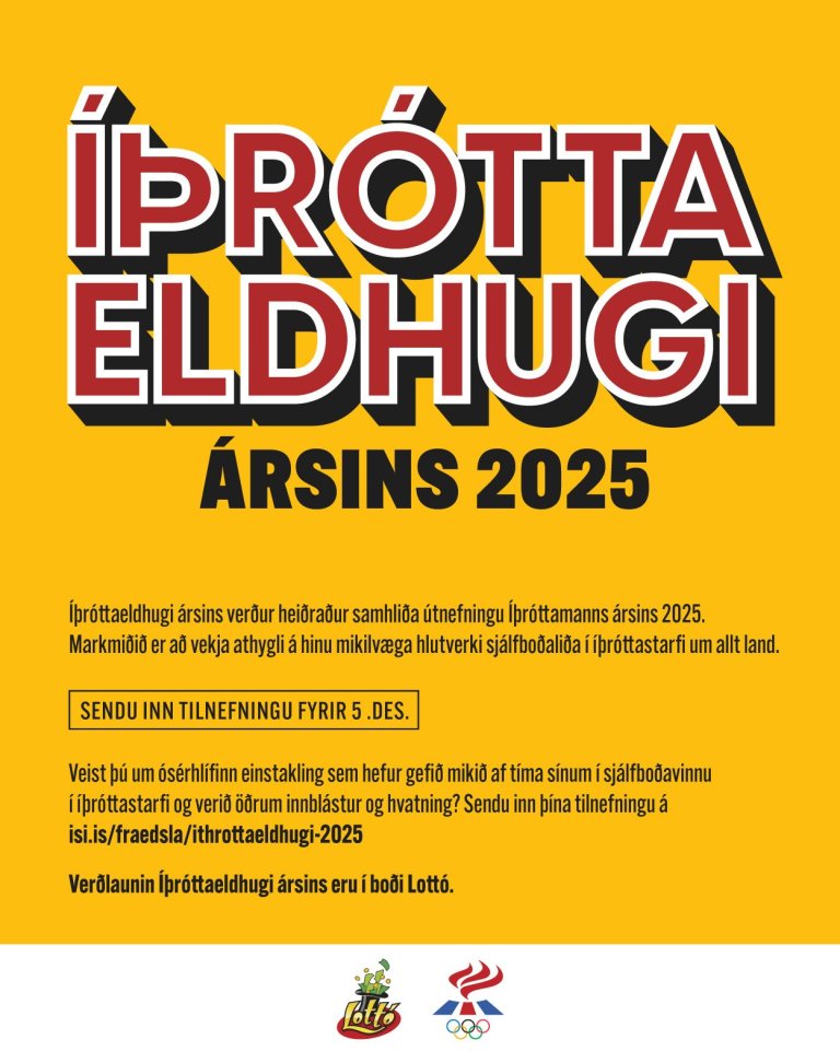  Íþróttaeldhugi ársins 2025 