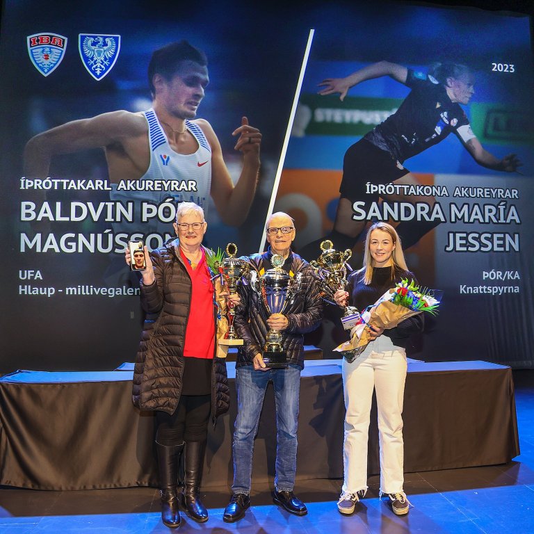 Baldvin Þór og Sandra María voru íþróttamenn ársins 2023 - þau eru einnig tilnefnd fyrir árið 2024…