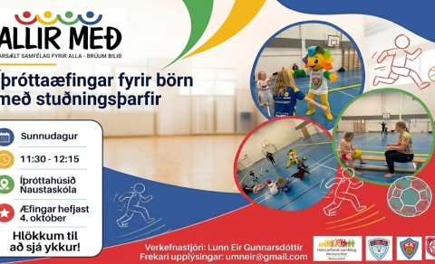 Æfingar á sunnudögum í Naustaskóla