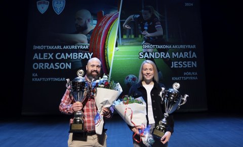 Alex og Sandra María voru íþróttamenn ársins 2024 - þau eru einnig tilnefnd fyrir árið 2025
Mynd: S&hellip;