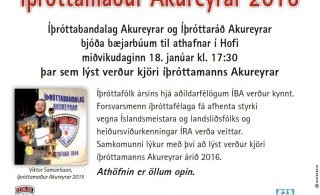 Íþróttamaður Akureyrar 2016
