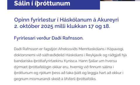 Lífsferill íþróttamannsins: Sálin í íþróttunum